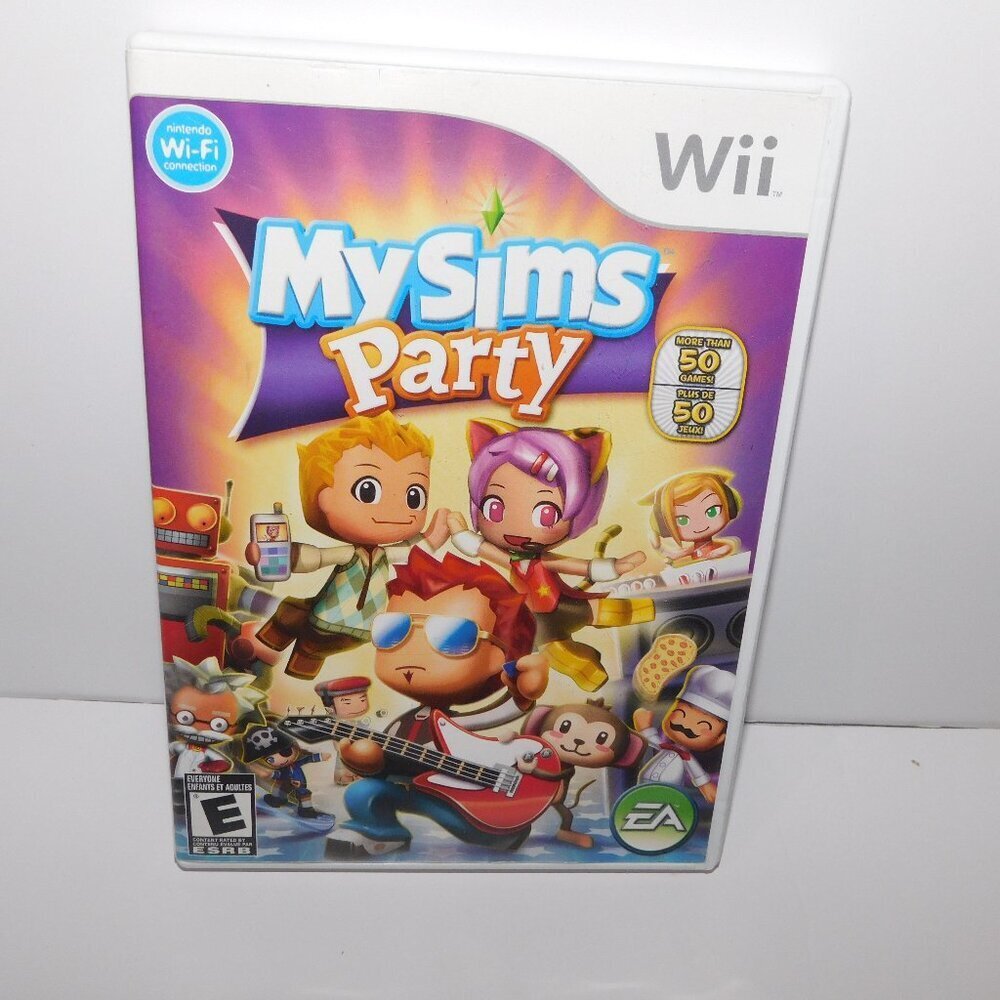 Nintendo Wii My Sims Party Video Game Complete with Manual